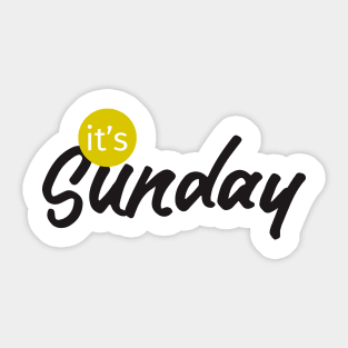 it's sunday Sticker